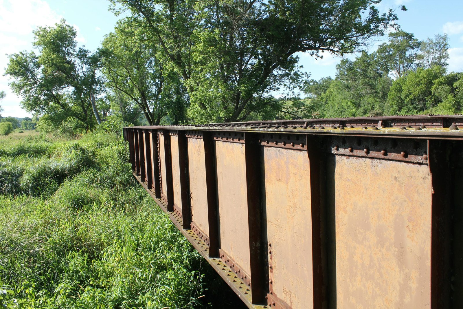 Looking west